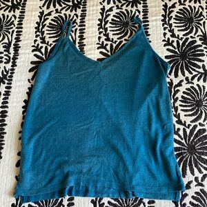 Mudd Flowy Teal Blue Tank Top